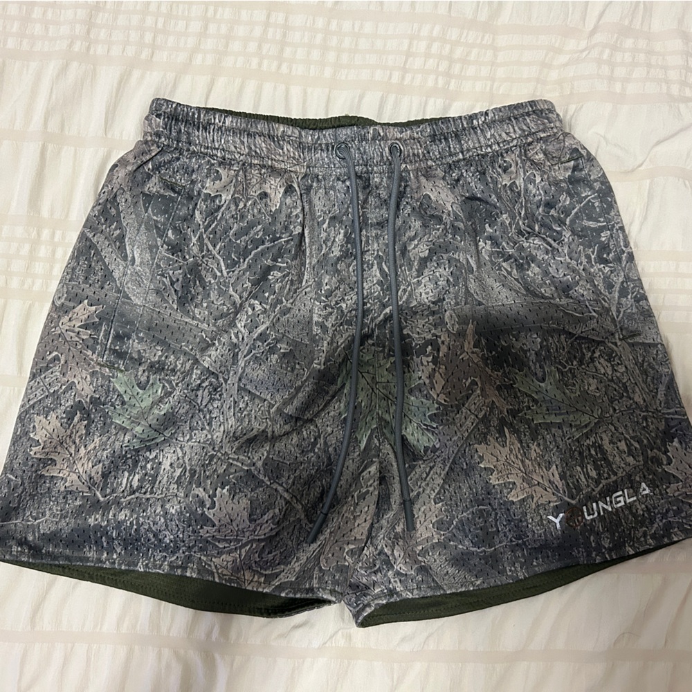 YoungLA Camouflage Athletic Shorts